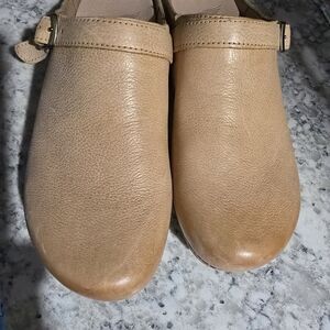 Dansko Tan Leather Mules for Women